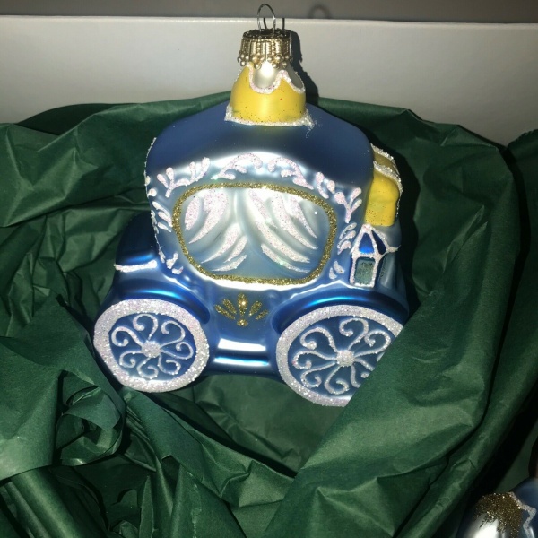 Krebs Glas Lauscha Bride & Groom Christmas Glass Ornaments ~NIB~
