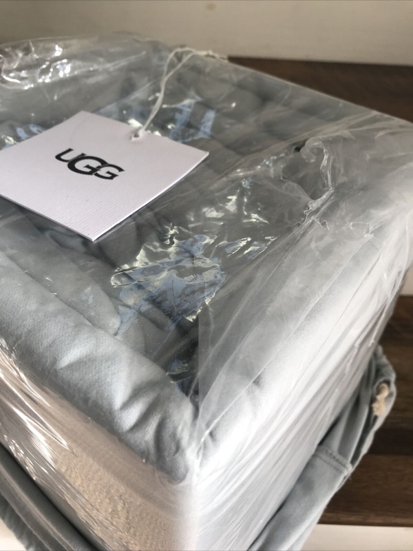 UGG Gracen Ocean Mist 100% Cotton King Sheet Set 4 ~New~