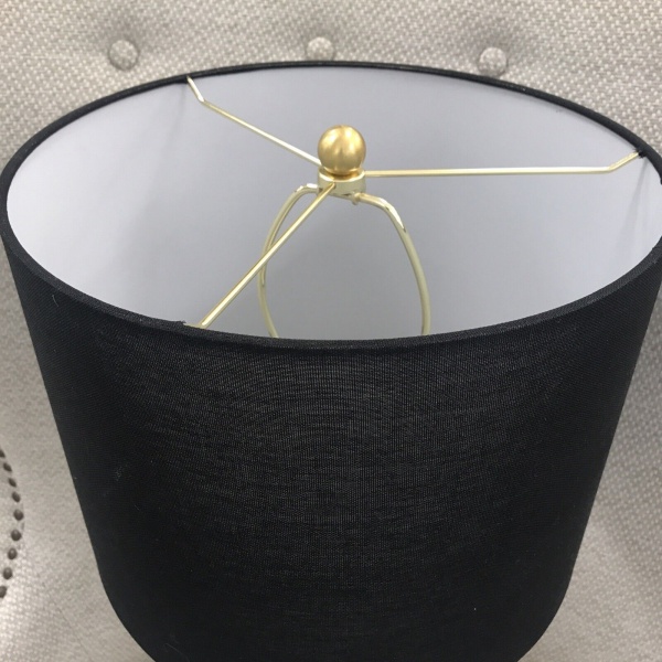 Kate Spade New York Porcelain Gold Grey Cheetah Tall Table Lamp 24