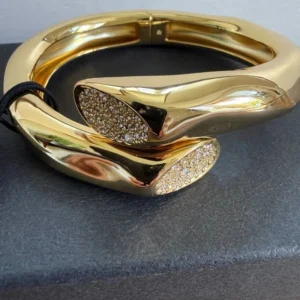 Alexis Bittar Solanales Crystal 14Kgoldplated Cuff Bracelet