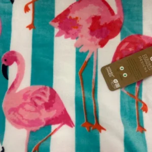 Deborah Connolly Flamingo Beach Towel 36X 68
