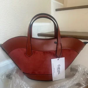 Cheval Firenze Made In Italy Suede Small Tulip Tote