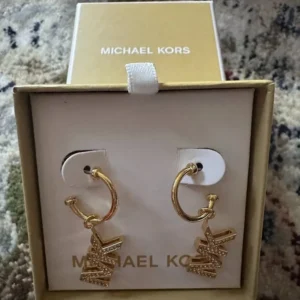 Michael Kors Goldtone Brass Drop Earrings