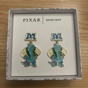 Pixar X Baublebar Sully Monsters Inc University Dangling Earrings