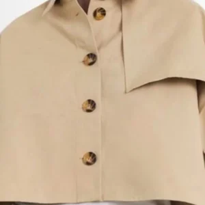 House Of Harlow Womens Crop Tan Jacket